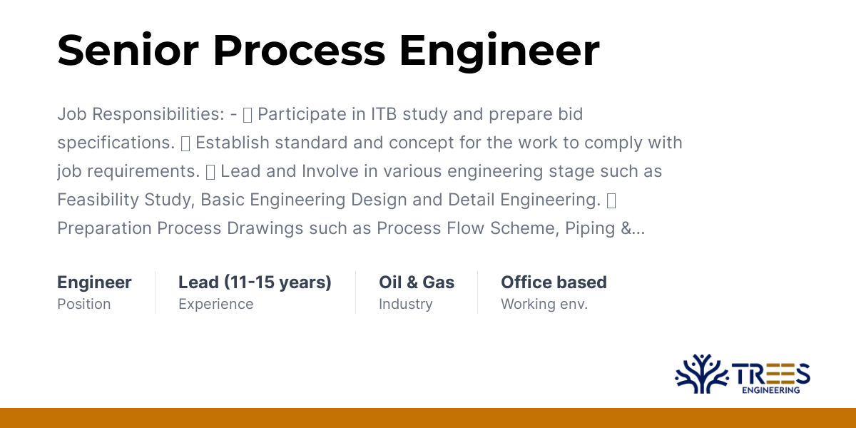 Senior Process Engineer Trees Engineering senior-process-engineer-trees-engineering